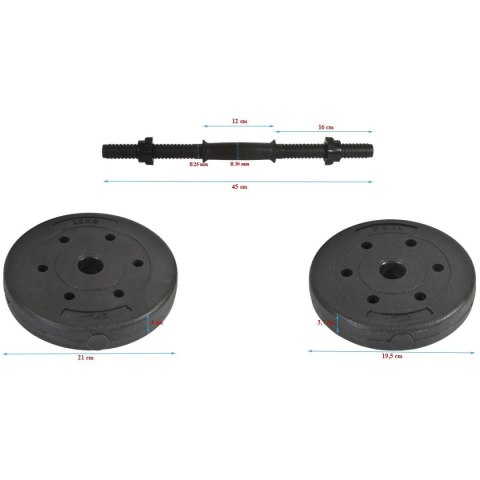 HANTLA KOMPOZYTOWA 20 KG ( 2x10 KG ) ENERO FIT