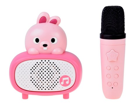 Interaktywny Mikrofon Karaoke Bluetooth Głośnik Króliczek Muzyka IN0193