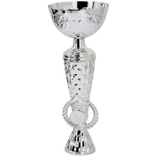 PUCHAR METALOWY SREBRNY 25,5 CM TRYUMF