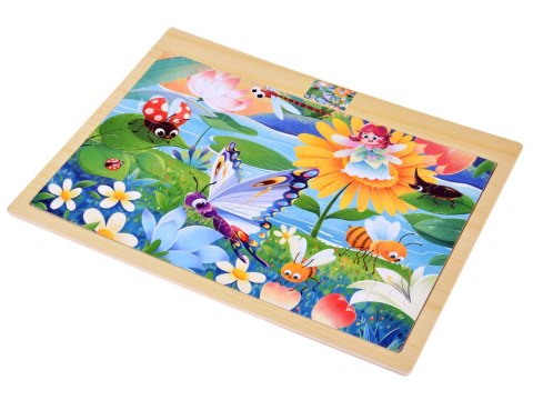Puzzle drewniane RUSAŁKA i OWADY układanka 40 ele ZA6570
