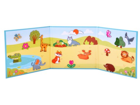 Układanka Magnetyczna Zwierzęta Plansza 30 Magnesów dla Dzieci ZA6408
