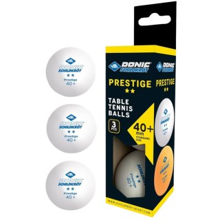 PIŁECZKI DO TENISA STOŁOWEGO 2- STAR PRESTIGE POLY 40 BIAŁE 3SZT DONIC