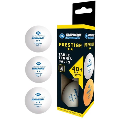 PIŁECZKI DO TENISA STOŁOWEGO 2- STAR PRESTIGE POLY 40 BIAŁE 3SZT DONIC