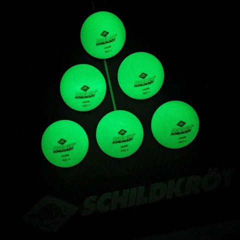 PIŁECZKI DO TENISA STOŁOWEGO GLOW IN THE DARK POLY 40 6SZT DONIC