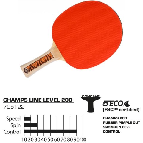 RAKIETKA DO TENISA STOŁOWEGO CHAMPS LINE 200 FSC DONIC