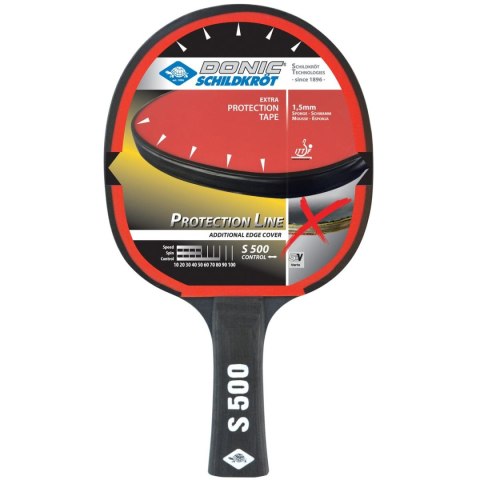 RAKIETKA DO TENISA STOŁOWEGO PROTECTION LINE S500 DONIC