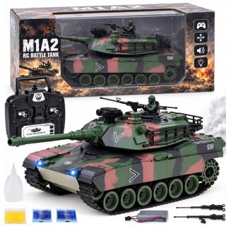 Czołg Zdalnie Sterowany RC Abrams M1A1 Dym Dźwięk Światło 45cm RC0770