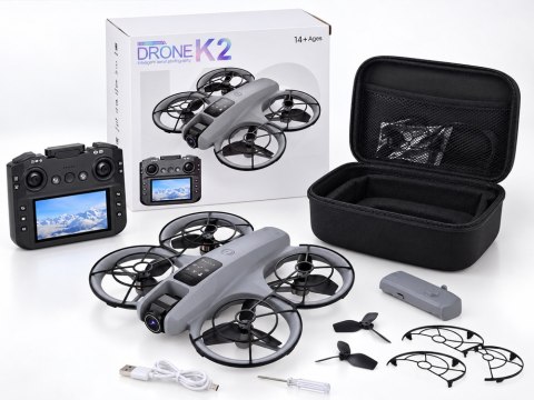 Dron z kamerą - zdalnie sterowany Quadrocopter + pilot z ekranem LCD RC0775