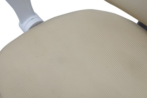 Krzesło do biurka dla dziecka fotel ergonomiczny obrotowy regulowany beżowy
