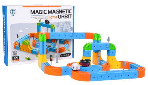 Magnetyczny Kolorowy Tor 101el.