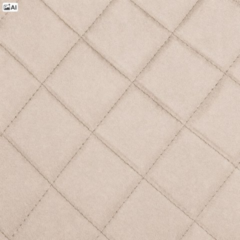 Krzesło aksamitne ORLANDO Velvet Beżowe
