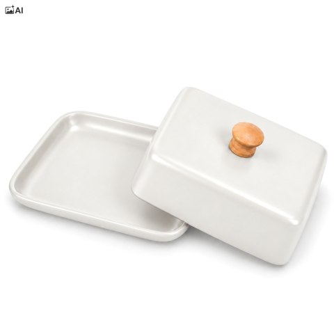 Maselniczka ceramiczna BURRO biała