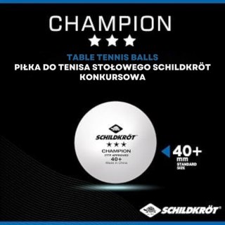 PIŁECZKI TENIS STOŁOWY CHAMPION ITTF POLY 40 3SZT DONIC