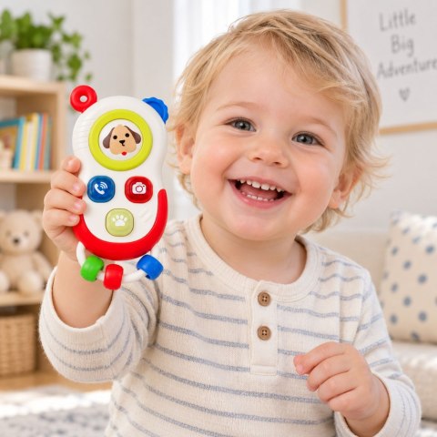Telefon Interaktywny Dla Malucha Ruchome Elementy Światła Dźwięki