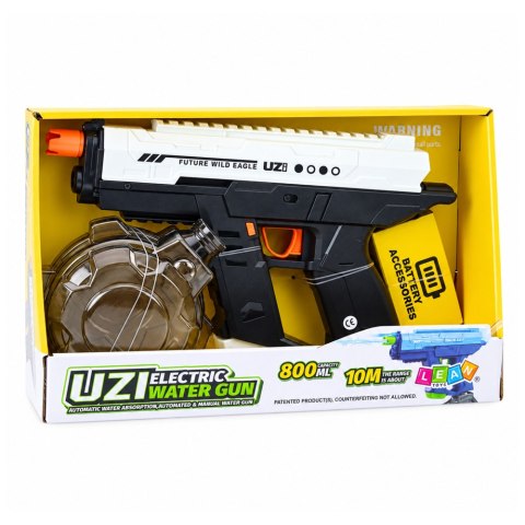 Elektryczny Pistolet Na Wodę Automatyczny 10m Czarno Biały 800ml
