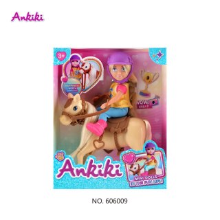Lalka Ankiki z Koniem + Akcesoria