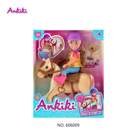 Lalka Ankiki z Koniem + Akcesoria