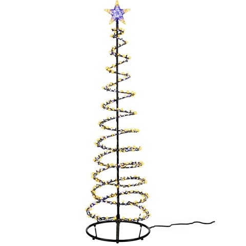 CHOINKA DEKORACYJNA 756LED WATERFALL EFFECT 210CM TIMER BLACK