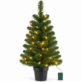 CHOINKA DEKORACYJNA NORTON W DONICY 30LED TIMER 90CM LUCA