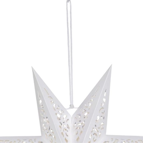 DEKORACJA PAPIEROWA GWIAZDA 45CM 7 RAMION BIAŁA