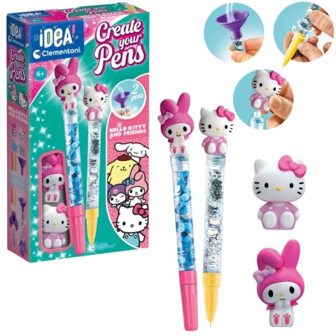 Idea Art Zestaw Mini Fabryka Długopisów Hello Kitty i Przyjaciele Hello Kitty i My Melody Clementoni 18433