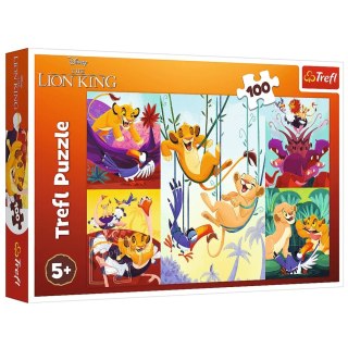 Puzzle - 100 - Dzielny Król Lew - Trefl 16478