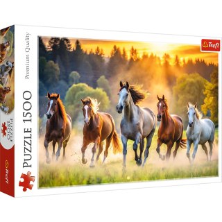 Puzzle - 1500 - Dzikie konie - Trefl 26215