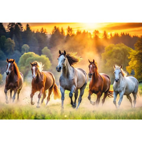Puzzle - 1500 - Dzikie konie - Trefl 26215