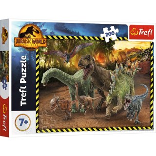 Puzzle - 200 - Dinozaury z Parku Jurajskiego - Jurassic World - Trefl 13287