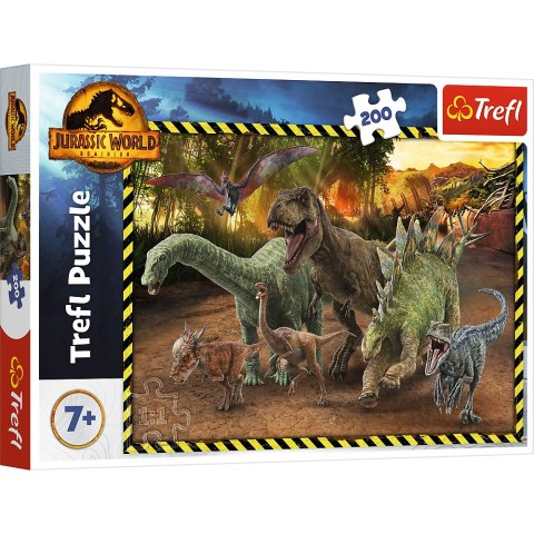 Puzzle - 200 - Dinozaury z Parku Jurajskiego - Jurassic World - Trefl 13287