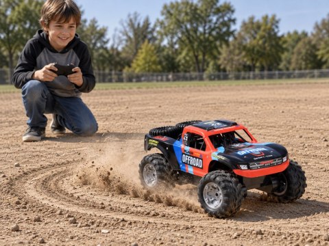 Auto terenowe zdalnie sterowane 4x4 Amfibia jazda po wodzie i lądzie RC0778