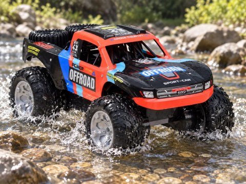Auto terenowe zdalnie sterowane 4x4 Amfibia jazda po wodzie i lądzie RC0778