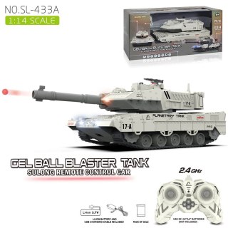 Czołg R/C Biały z Funkcją Strzelania
