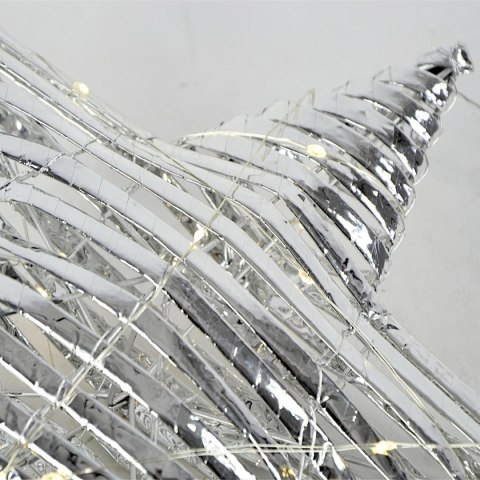 GWIAZDA DEKORACYJNA 20LED 30CM SREBRNY