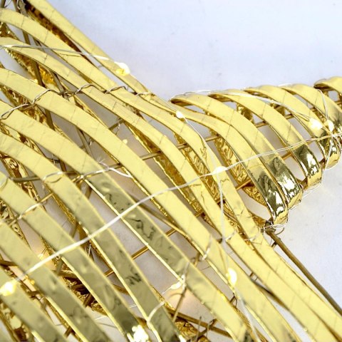 GWIAZDA DEKORACYJNA 20LED 30CM ZŁOTY