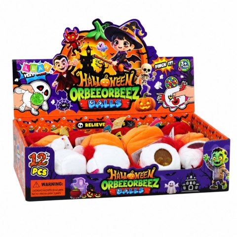 Halloweenowy Pluszowy Gniotek Miękki Brokatowy Antystresowy 8cm
