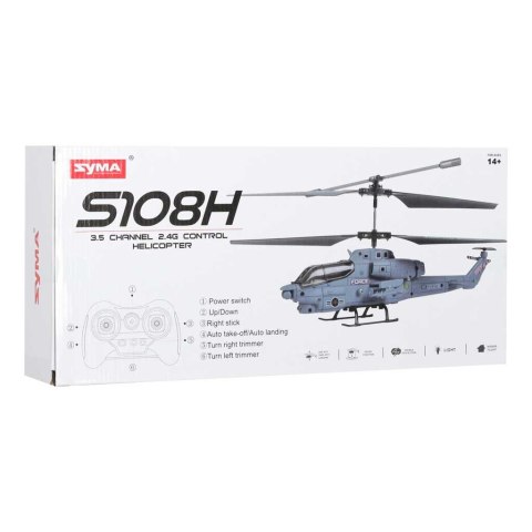 Helikopter RC Syma S108H 2.4G LED auto start stabilizacja lotu USB