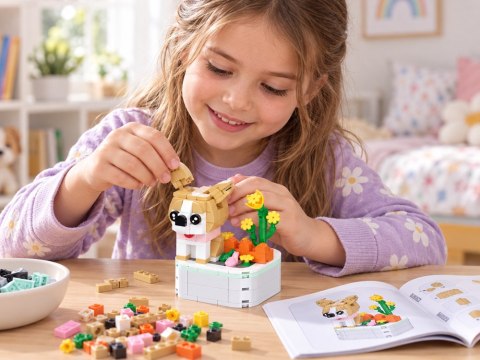 Klocki techniczne Seria: pieski na podstawce Shiba Inu 210ele ZA6620 H