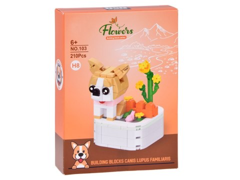 Klocki techniczne Seria: pieski na podstawce Shiba Inu 210ele ZA6620 H