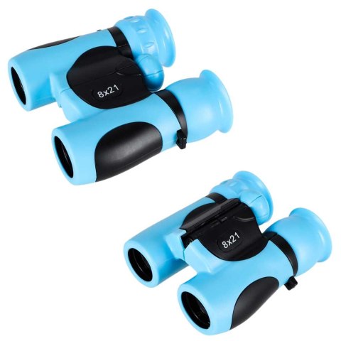 Lornetka dla dzieci do obserwacji ptaków nieba 8x 21mm HD pokrowiec niebieska