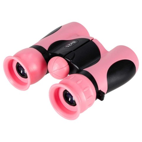 Lornetka dla dzieci do obserwacji ptaków nieba 8x 21mm HD pokrowiec różowa