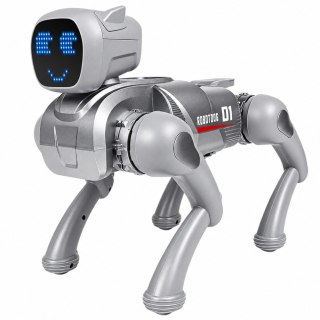 Pies Robot AI Zdalnie Sterowany RC Bluetooth Aplikacja Programowany Srebrny