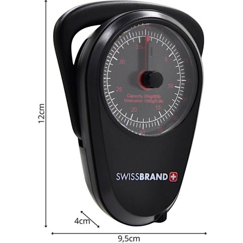WAGA BAGAŻOWA Z MIARKĄ MAX 32KG SWISSBRAND