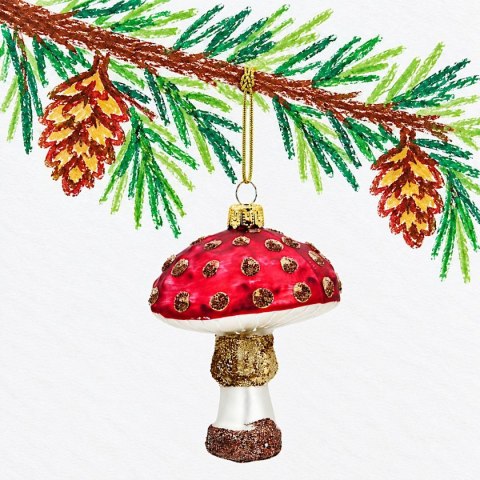 BOMBKA FORMÓWKA SZKLANA GRZYBEK 8,5 CM MICA