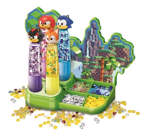 Idea Art Zestaw Fabryka Markerów Zakreślaczy 4 sztuki Sonic Clementoni 18424