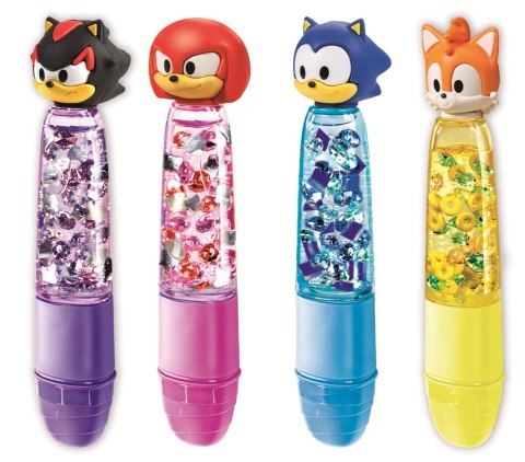 Idea Art Zestaw Fabryka Markerów Zakreślaczy 4 sztuki Sonic Clementoni 18424