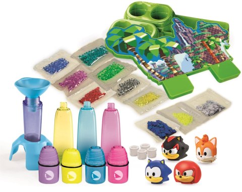Idea Art Zestaw Fabryka Markerów Zakreślaczy 4 sztuki Sonic Clementoni 18424