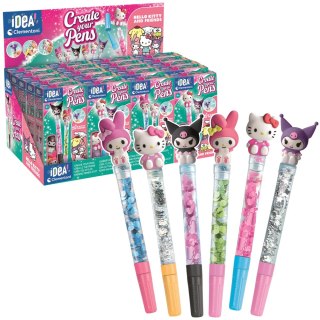 Idea Art Zestaw Mini Fabryka Długopisów Hello Kitty i Przyjaciele Clementoni 18450