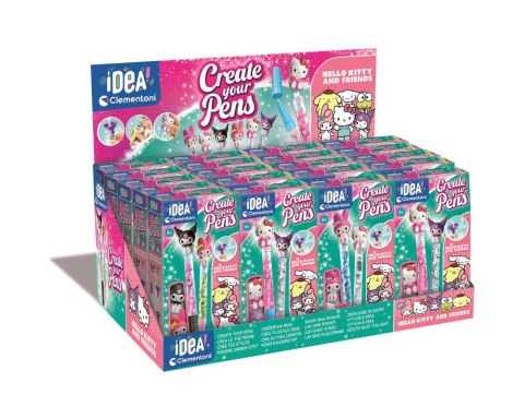 Idea Art Zestaw Mini Fabryka Długopisów Hello Kitty i Przyjaciele Clementoni 18450
