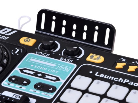 Kontroler MIXER DJ Podświetlana konsola dla dzieci + mikrofon ZA6303